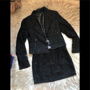 Black Tweed ensemble